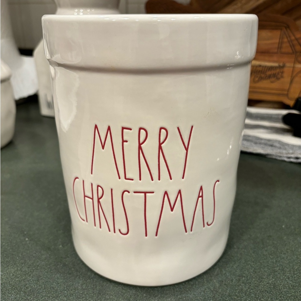 Rae Dunn Christmas Utensil Crock